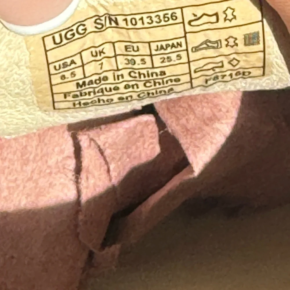 UGG Burgundy Suede Loafers Classic Flats Size 6.5